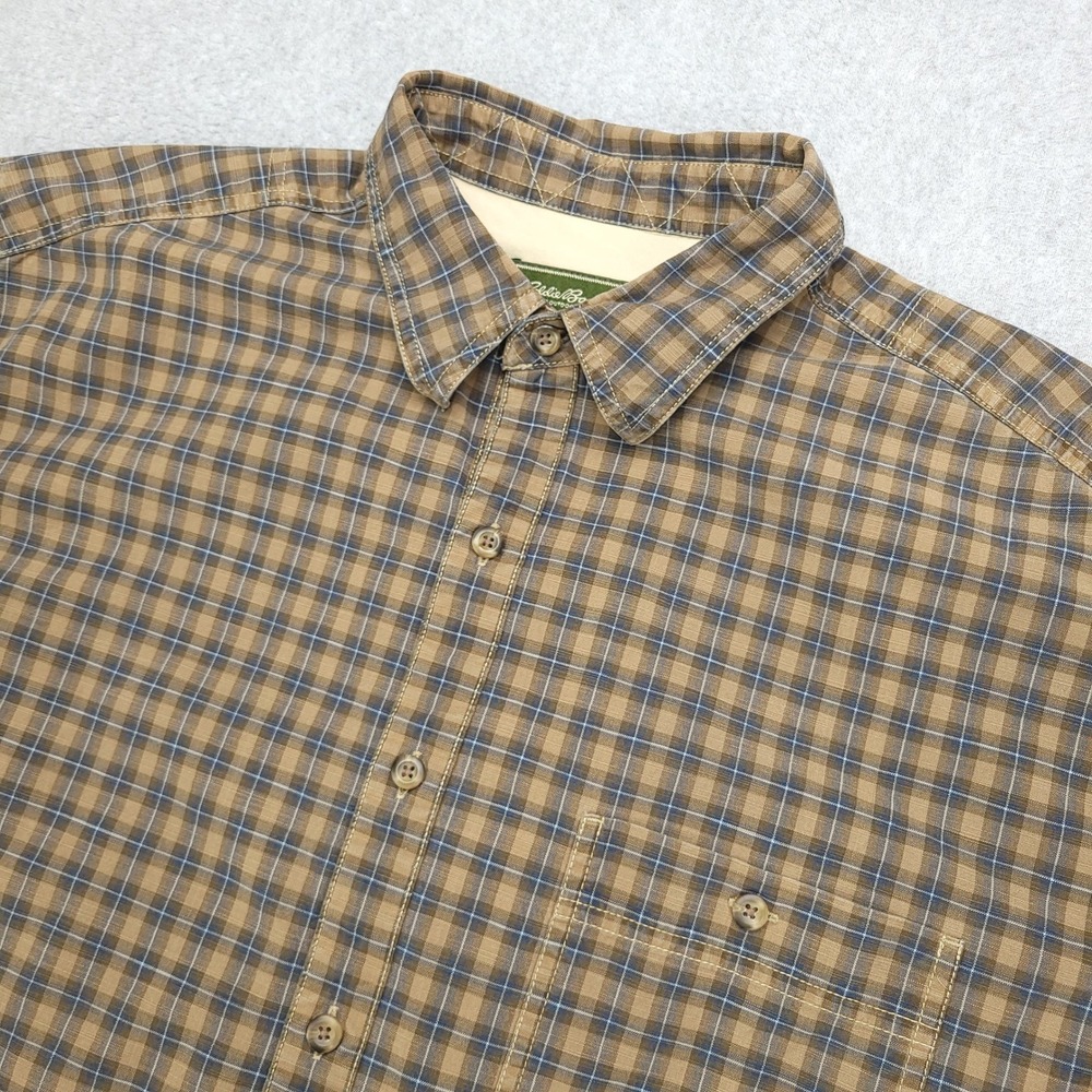Eddie Bauer Heavy Duty Cotton‎ Long Sleeve Button Up Shirt Men's XLT Workwear